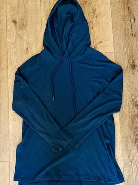 NAADAM Blue Cashmere Blend Hoodie Women’s Pullover Sweater Size Small